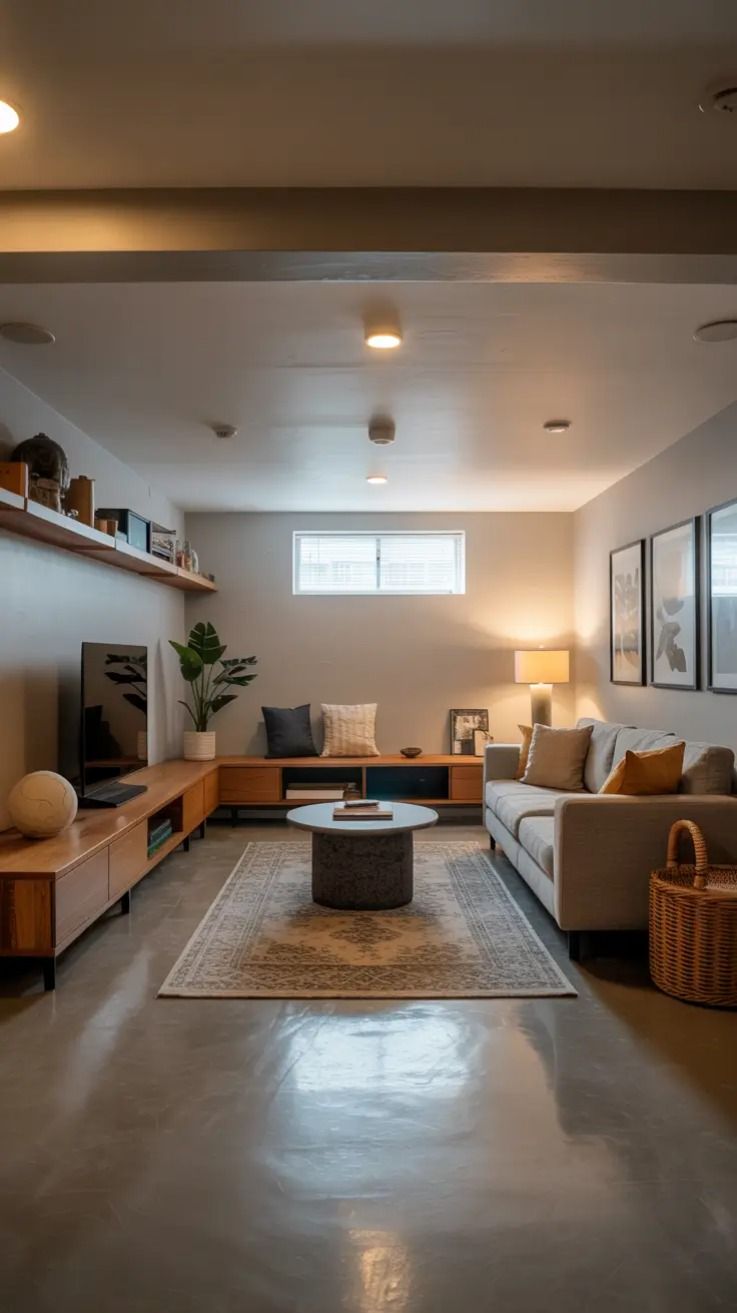 Finished luxury basement lounge with pool table, stone fireplace and reclaimed wood wall
