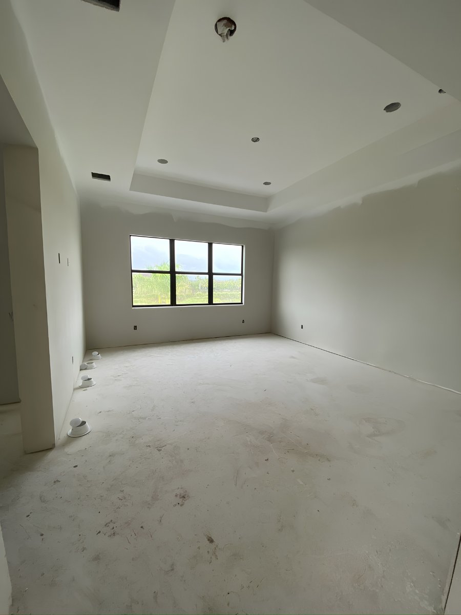 Drywall installation in York Region — tray ceiling bedroom