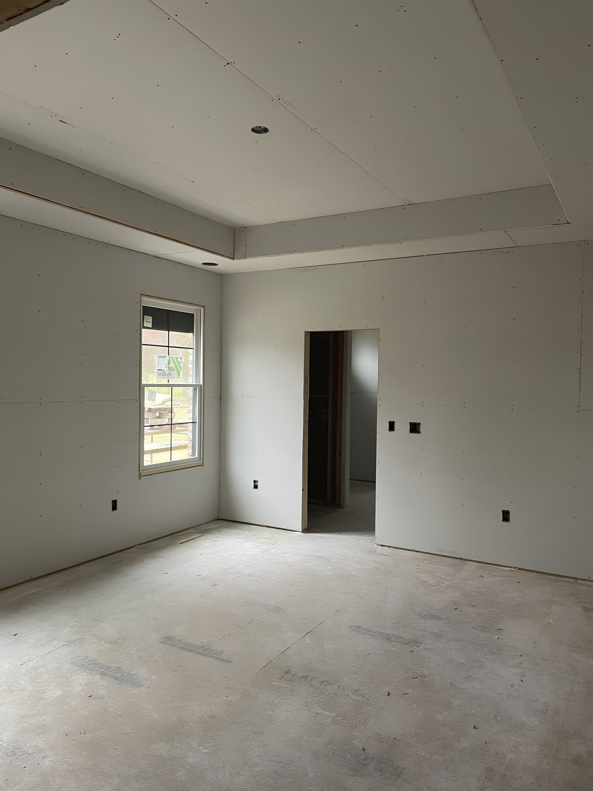 Drywall installation in Milton — recessed tray ceiling