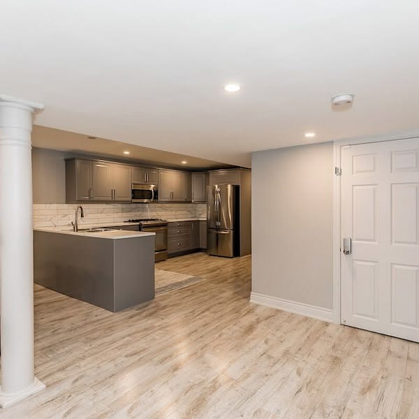 Bright legal basement apartment suite in Hamilton with kitchen finished by IntraBuild